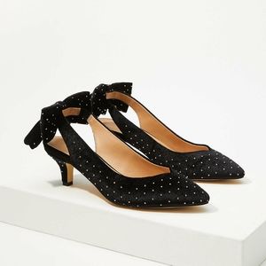 Brand New LOFT Velvet Slingback Kitten Heels